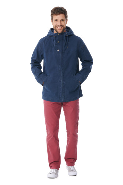 Veste bleu marine homme - Toile délavée & coupe droite