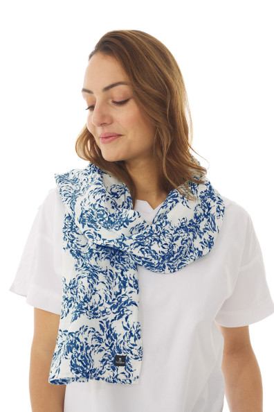 Foulard imprimé en lin | Mousqueton