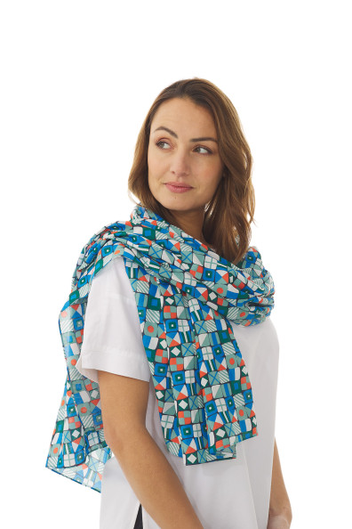 Echarpe légère imprimée SAEZ - Commandez en ligne, retirez en magasin