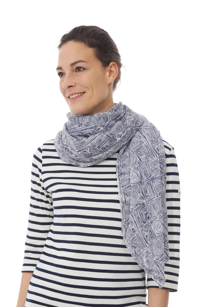 FOULARD SPECIAL CRAYON MARINE