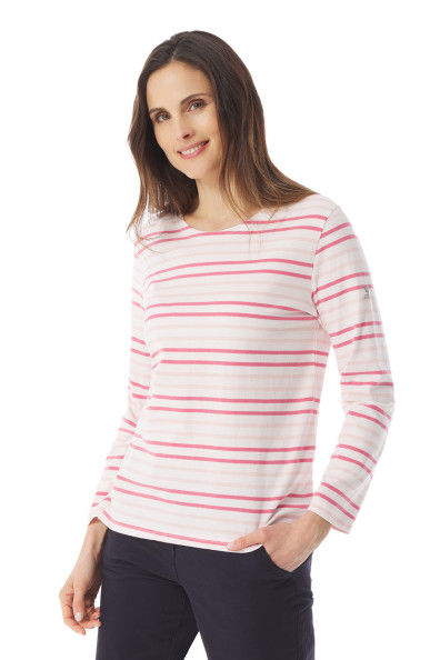 T-shirt manches longues rayé femme | Mousqueton