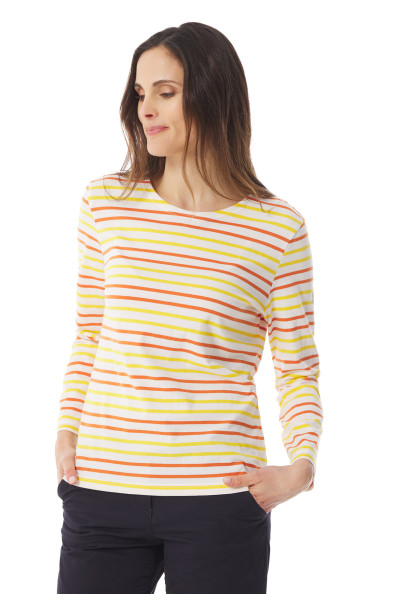 T-shirt manches longues rayé femme | Mousqueton