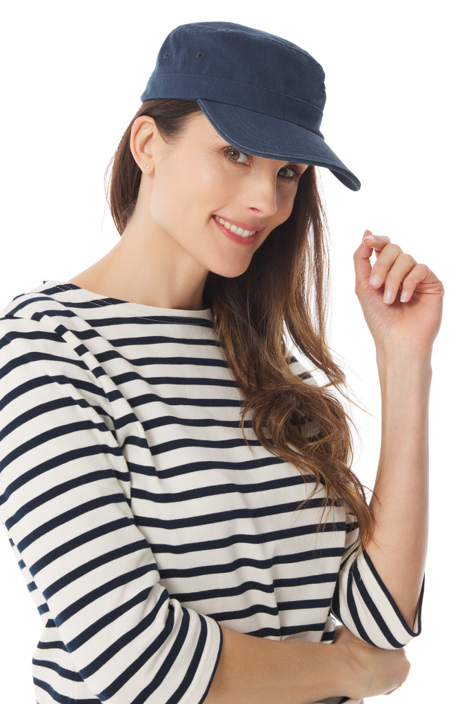 Casquette de marin réglable en toile | Mousqueton