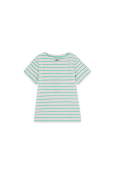 T-shirt rayé manches courtes enfant | Mousqueton