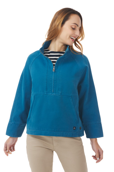 Women's zip-neck fisherman smock | Mousqueton
