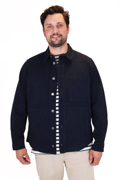 Veste surchemise homme bleu marine | Mousqueton