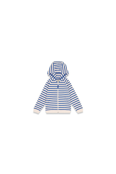 Gilet zippé rayé enfant | Mousqueton
