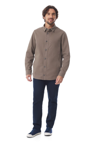 Veste surchemise homme marron pécan | Mousqueton