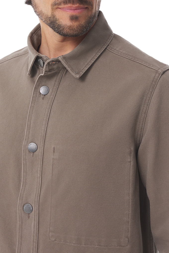 Veste surchemise homme marron pécan | Mousqueton
