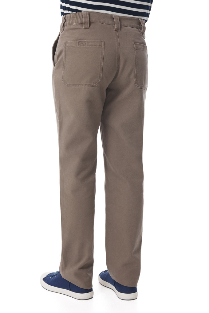 Pantalon en toile homme marron pécan | Mousqueton