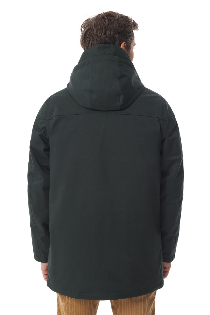 Parka imperméable homme vert foncé | Mousqueton