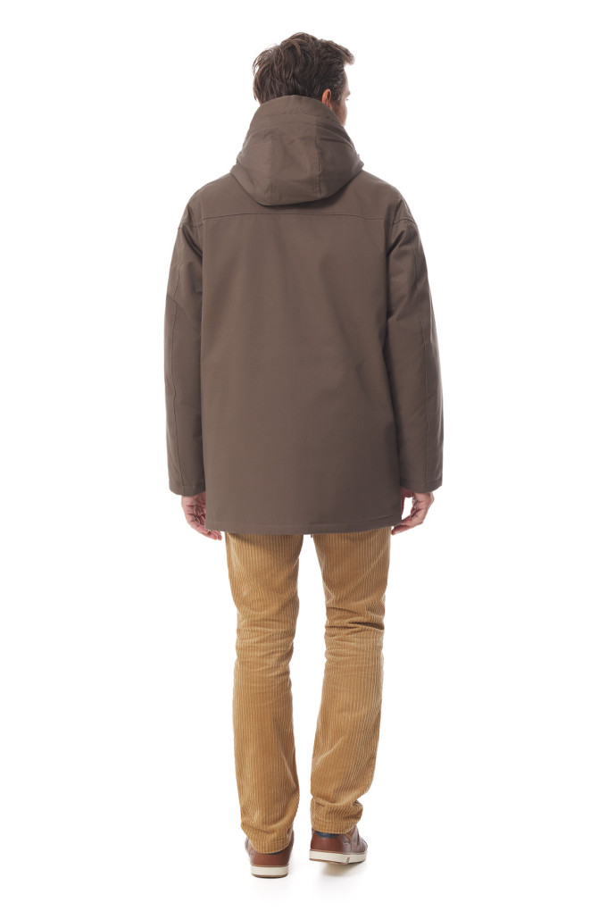 Parka imperméable homme marron pécan | Mousqueton