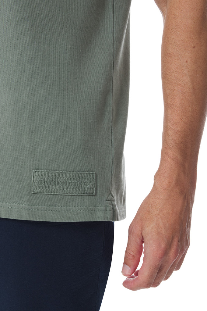 Polo manches courtes homme vert kaki | Mousqueton