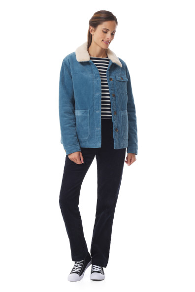 Veste de travail femme en velours côtelé | Mousqueton