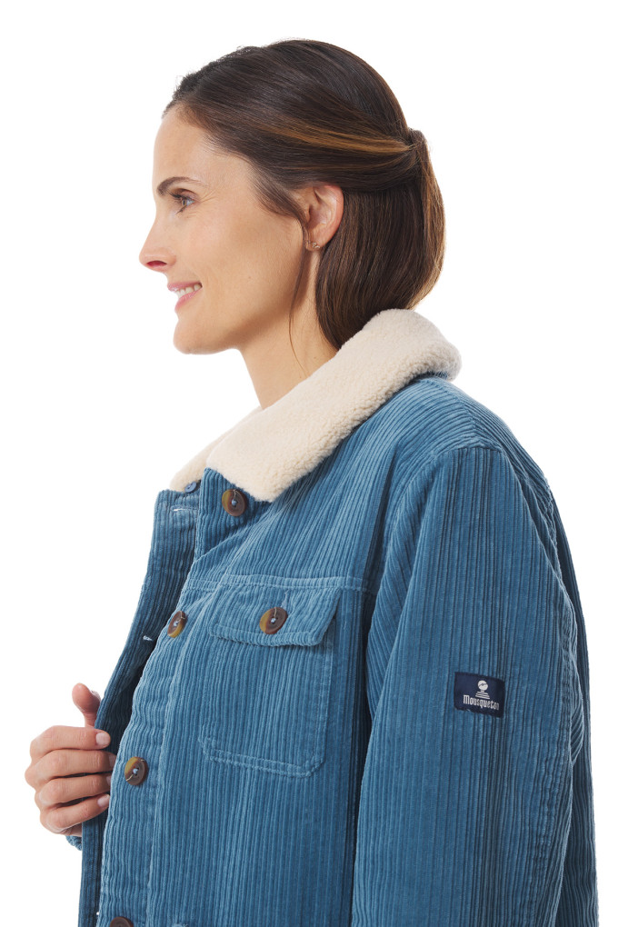 Veste de travail femme en velours côtelé | Mousqueton