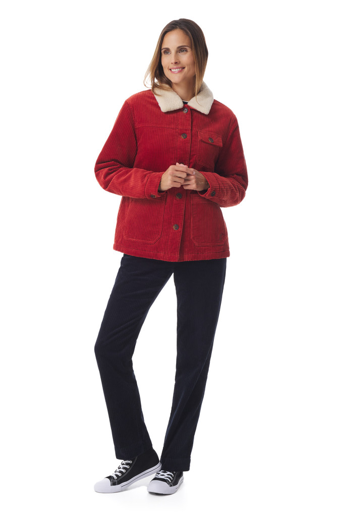 Veste de travail femme en velours côtelé | Mousqueton