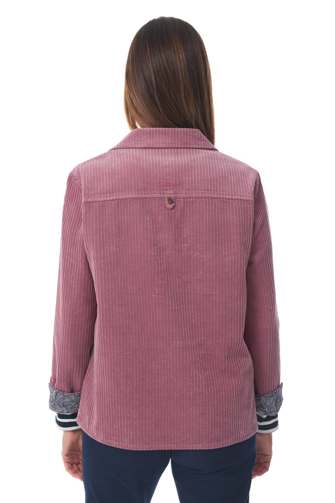 Blouse col V en velours côtelé | Mousqueton