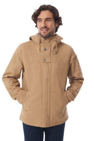 Veste en toile déperlante beige Homme | Mousqueton