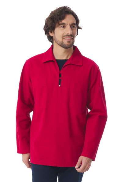 Vareuse de marin en toile canva rouge carmin | Mousqueton