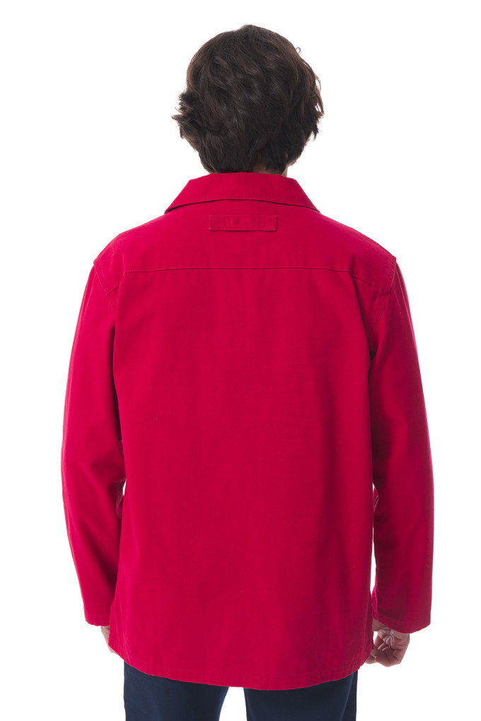 Vareuse de marin en toile canva rouge carmin | Mousqueton
