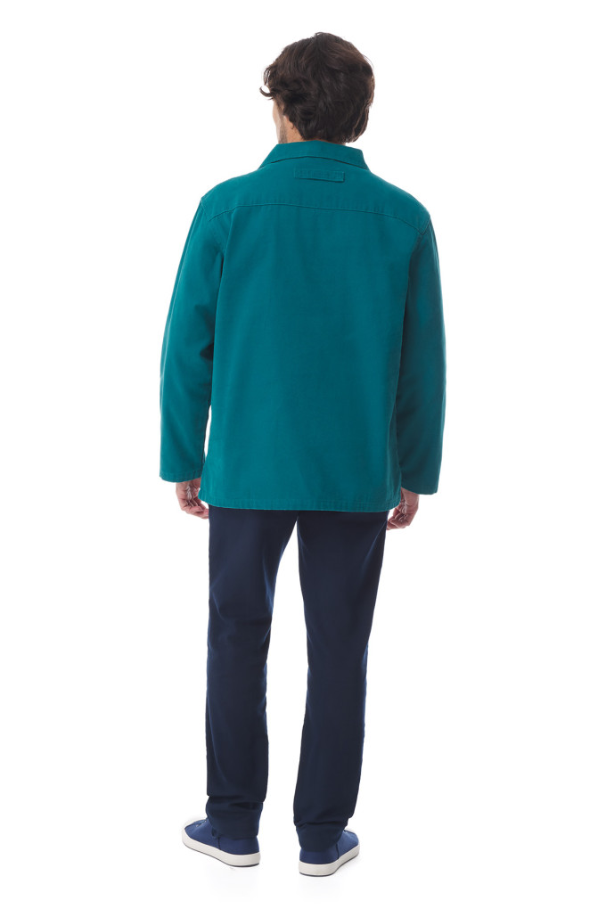 Vareuse de marin en toila canva vert émeraude | Mousqueton