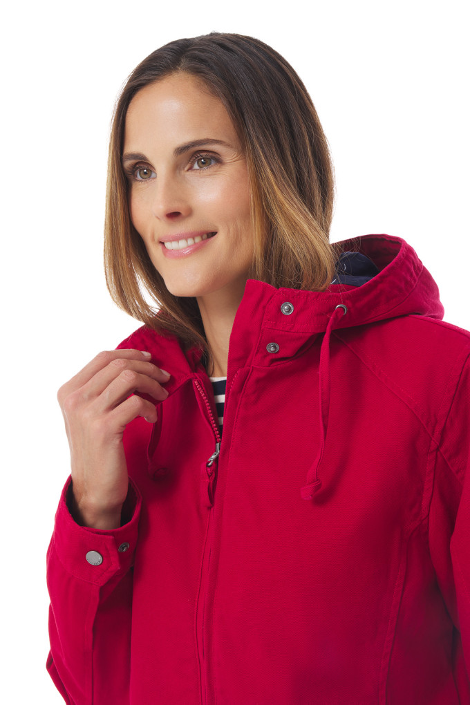 Veste à capuche en toile Femme| Mousqueton