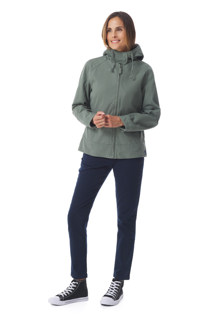 Veste à capuche en toile Femme| Mousqueton