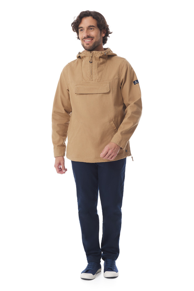 Vareuse mixte à capuche beige | Mousqueton