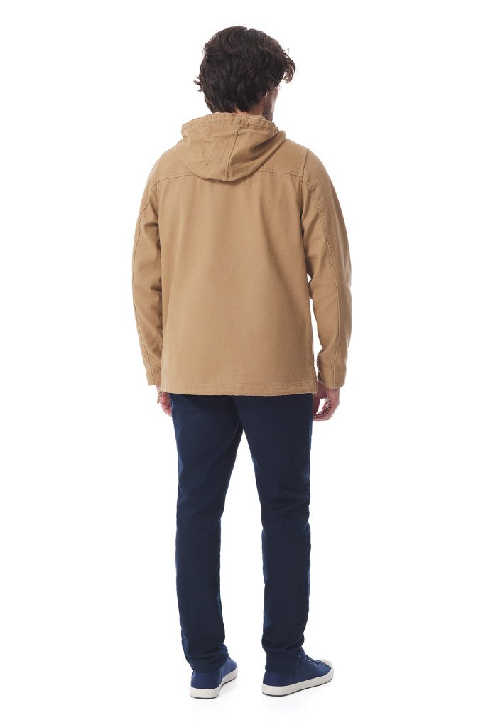 Vareuse mixte à capuche beige | Mousqueton