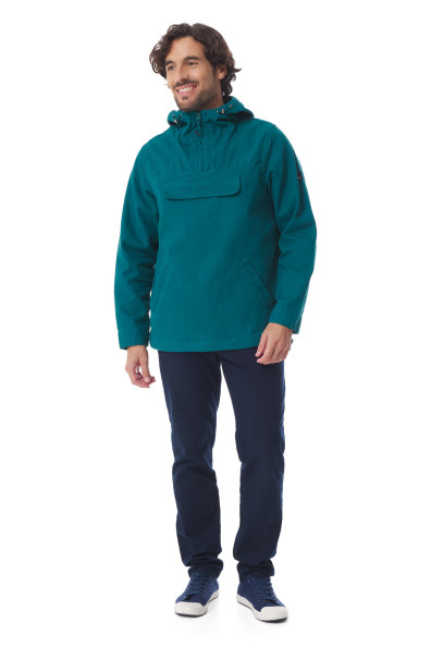 Vareuse mixte à capuche vert émeraude | Mousqueton