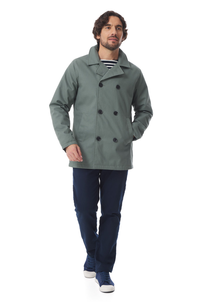 Men's water-resistant quilted peacoat | Mousqueton