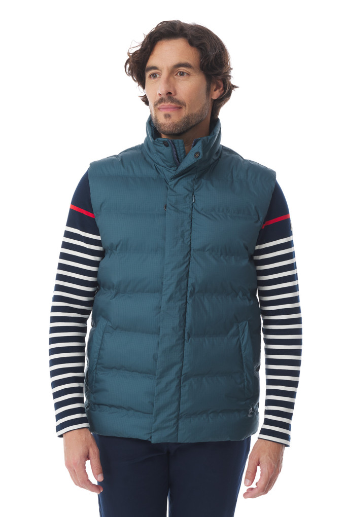 Doudoune sans manches homme bleu pétrole | Mousqueton