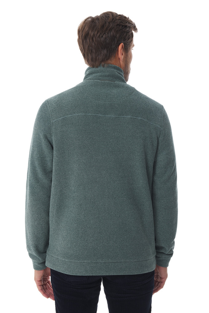 Veste polaire zippée homme vert kaki | Mousqueton