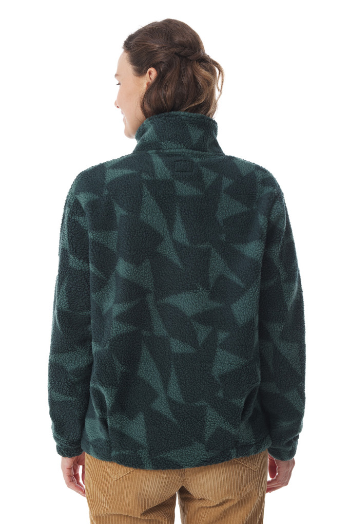 Veste en sherpa à motifs voile femme | Mousqueton