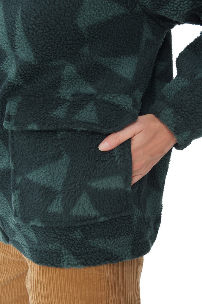 Veste en sherpa à motifs voile femme | Mousqueton