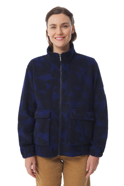 Veste en sherpa à motifs voile femme | Mousqueton