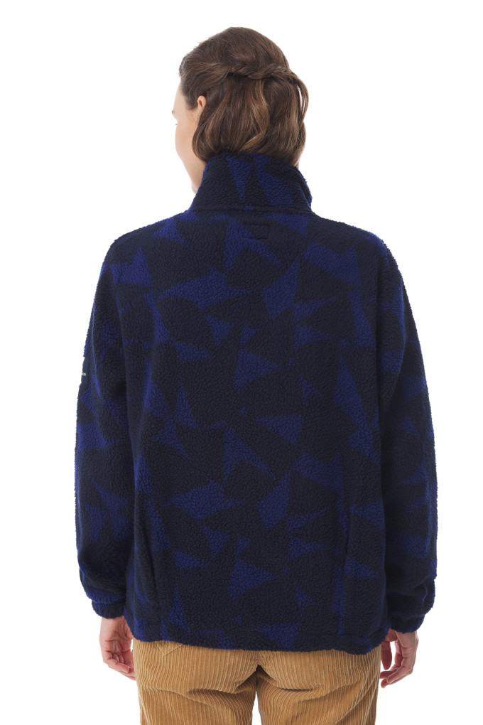 Veste en sherpa à motifs voile femme | Mousqueton