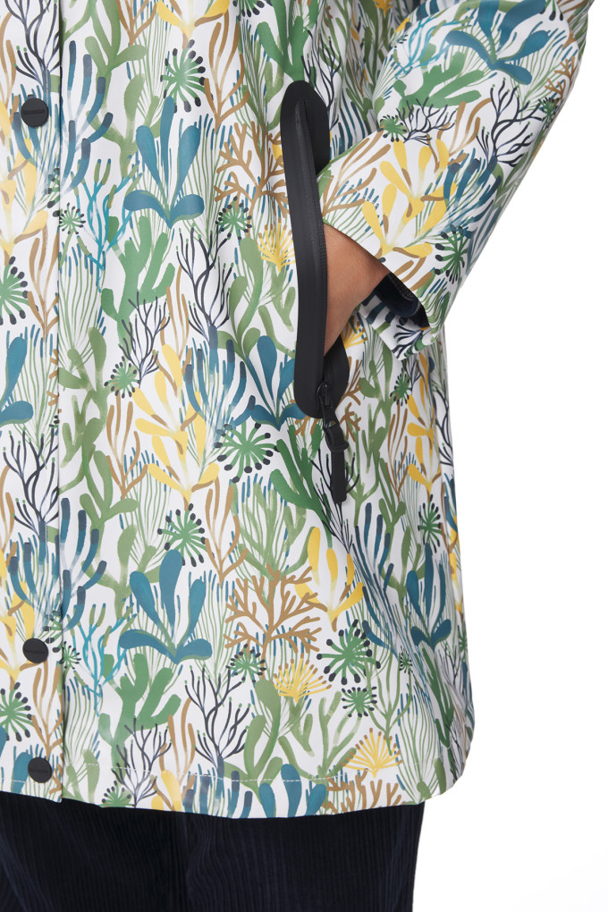 Ciré imperméable femme à motifs flore marine | Mousqueton