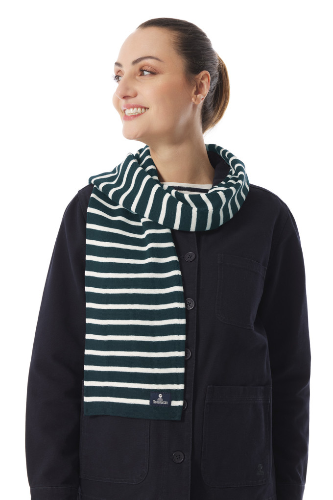 Wool striped scarf | Mousqueton