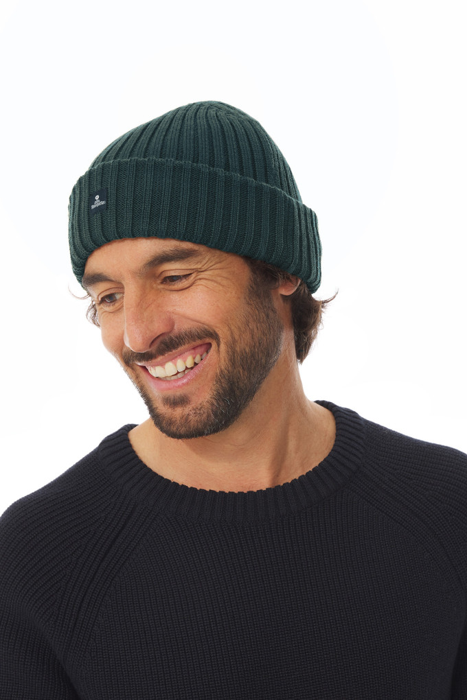 Bonnet cotelé en laine | Mousqueton
