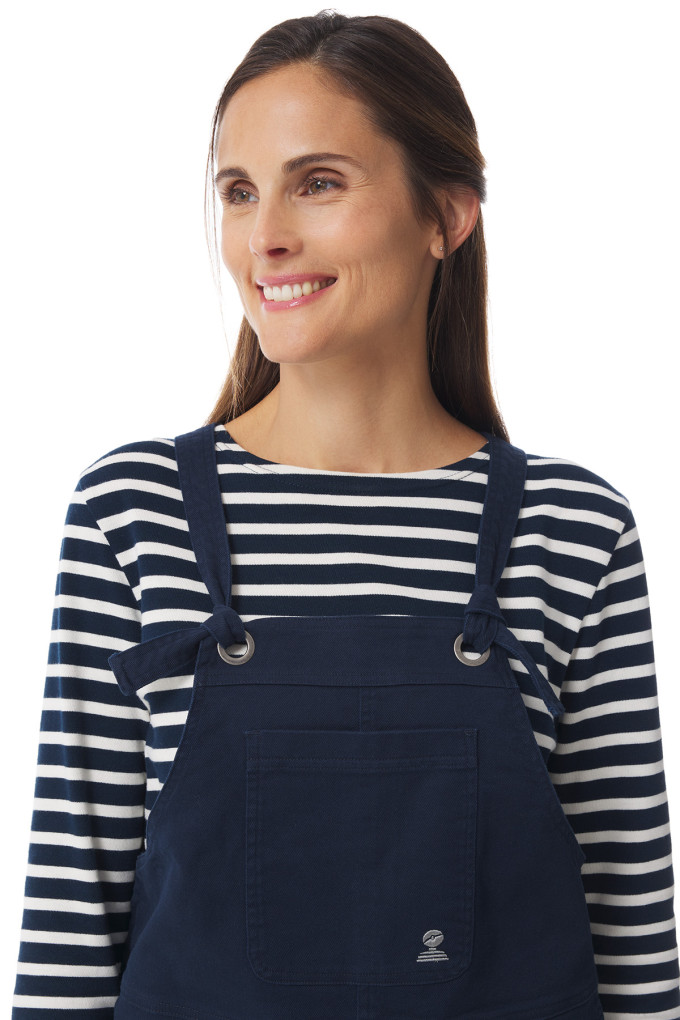 Robe salopette en coton | Mousqueton