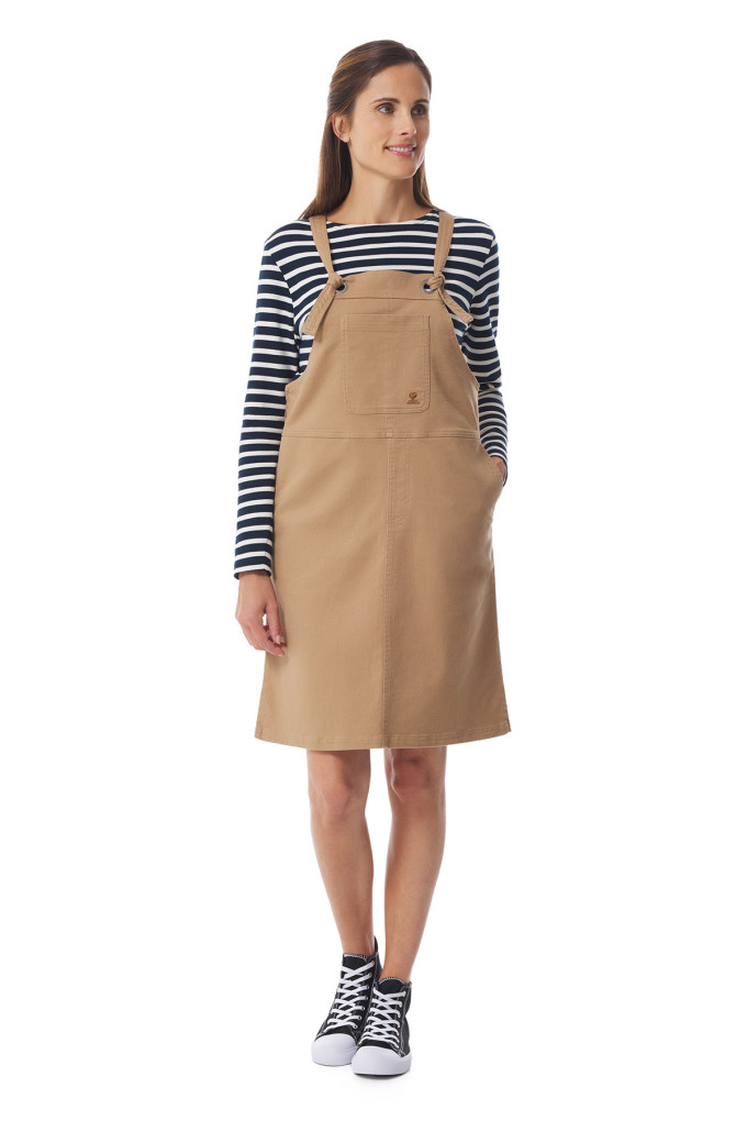 Robe salopette en coton | Mousqueton