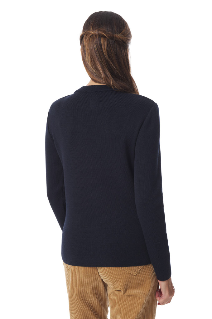 Pull marin femme bleu marine | Mousqueton