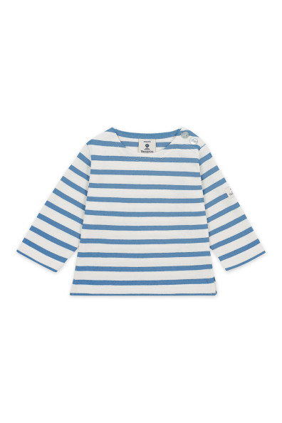 Cotton baby sailor stripe T-shirt | Mousqueton