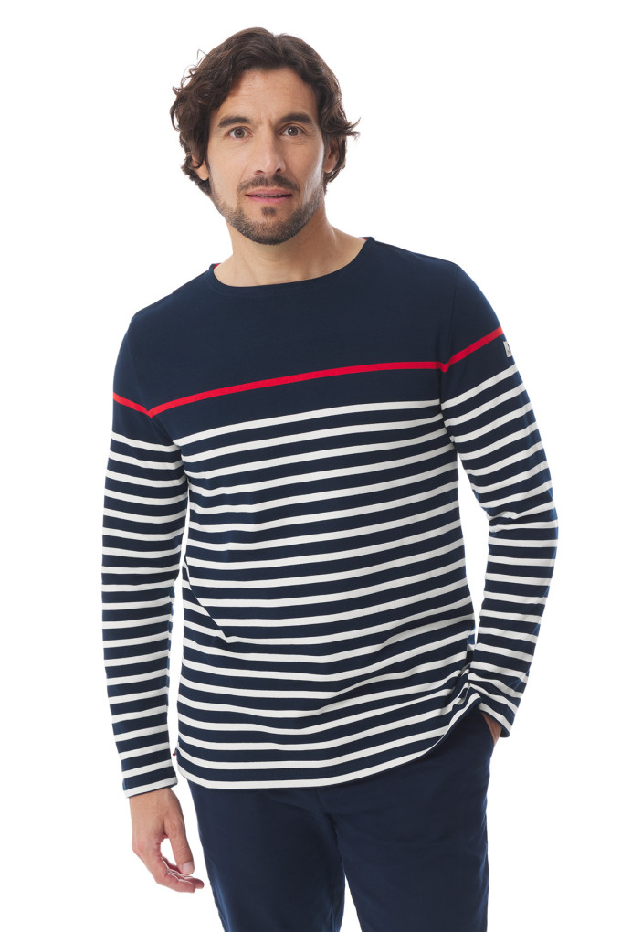 Marinière homme multicolore bleu blanc rouge | Mousqueton
