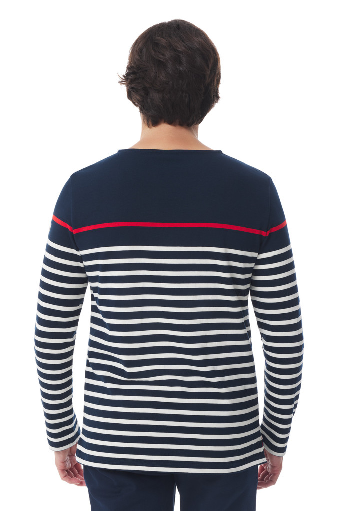 Marinière homme multicolore bleu blanc rouge | Mousqueton