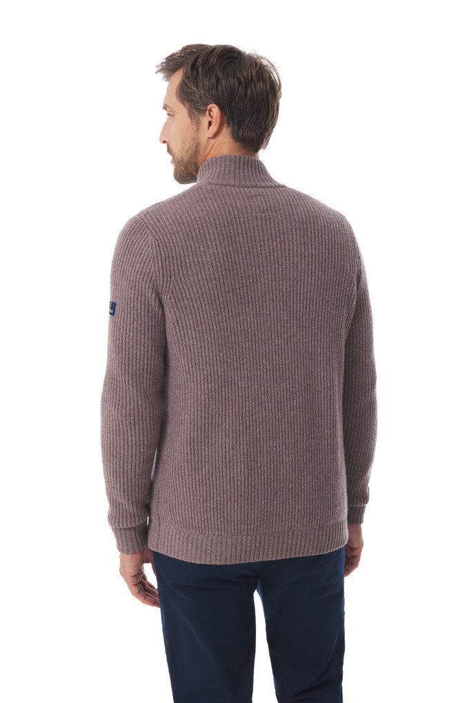 Gilet en laine beige homme | Mousqueton