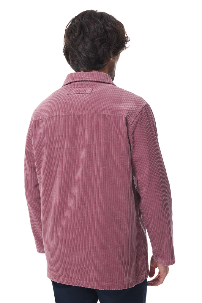 Vareuse mixte en velours côtelé vieux rose| Mousqueton