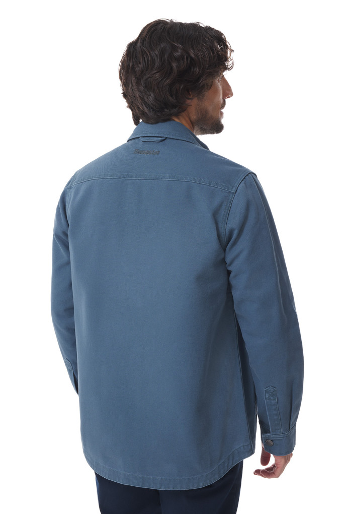 Veste surchemise homme bleu pétrole | Mousqueton