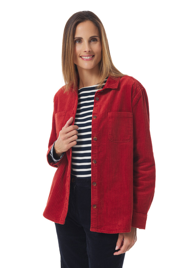 Surchemise femme en velours côtelé | Mousqueton